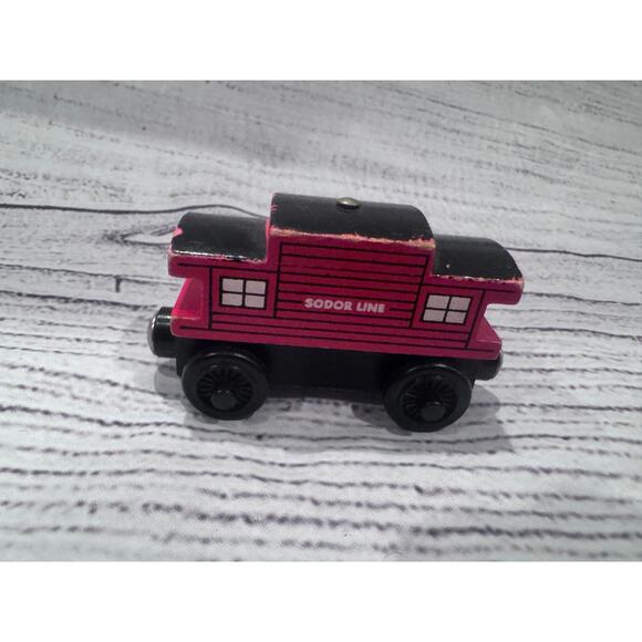 Vintage Thomas & Friends Wooden Railway Sodor Line Caboose - Picture 1 of 4